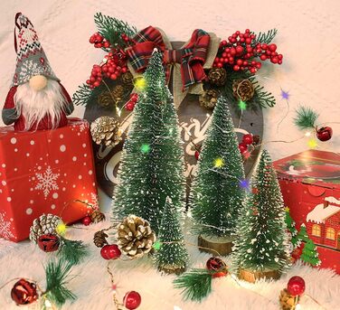 Штучні міні-різдвяні ялинки набір з 4 шт Dream Loom