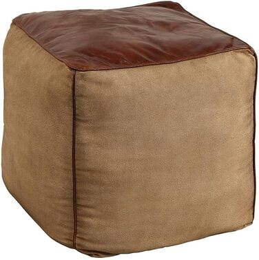 ІНТЕР&39ЄР Ретро Мустанг 53 см шкіряний чохол з лляним пуфом-кубом