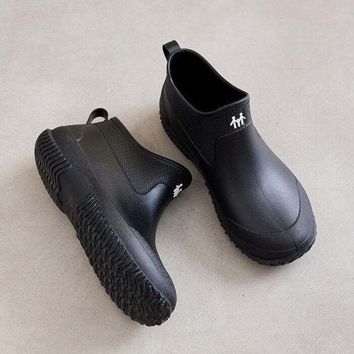 Чоловічі гумові чоботи до середини литки, жіночі водонепроникні чоботи челсі, унісекс гумове робоче взуття, ботильйони великого розміру, гумові чоботи, чоботи без шнурівки, дихаюче водне взуття, розмір 45 EU, чорні