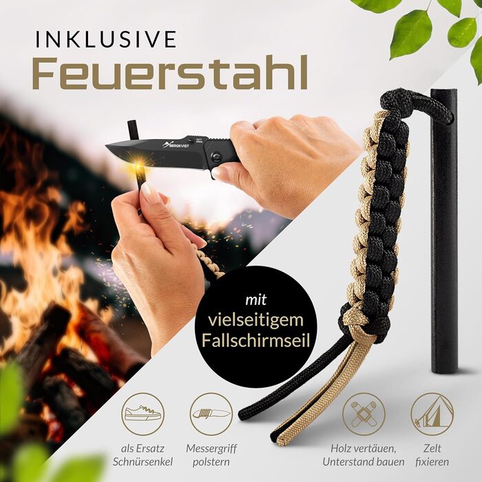 Складаний ніж BERGKVIST K9 (одноручний) - гострий кишеньковий ніж з суцільнометалевого корпусу для активного відпочинку та виживан