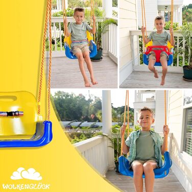 Дитячі гойдалки 3 в 1 від 6 місяців до 6 років Дитячі гойдалки для зовнішнього та внутрішнього використання Високоякісні гойдалки