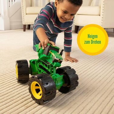 Дитячий іграшковий трактор-монстр John Deere Monster Treads All Terrain керуваний трактор з великими колесами для будь-якої поверхні, міцна іграшка для дому та вулиці, подарунок для хлопчиків та дівчаток від 3 років