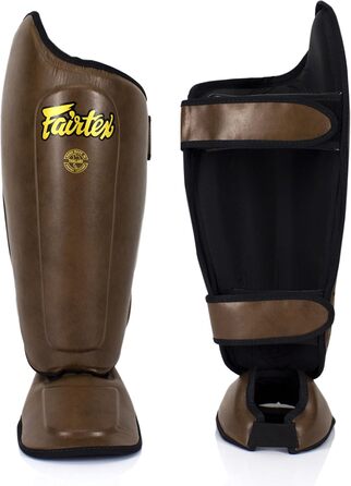 Щитки для гомілок Fairtex Muay Thai SP8 для Muay Thai MMA K1 M коричневі