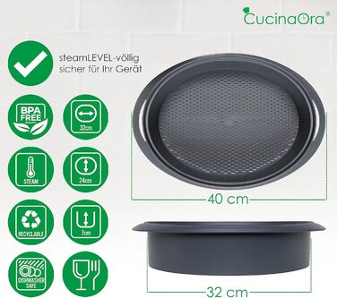 Аксесуари CucinaOra steamLEVEL Thermomix TM6 - Аксесуари Thermomix TM6 - Пароварка Thermomix TM5 TM31 - Аксесуари Termomix - Аксесуари для Thermomix Vorwerk