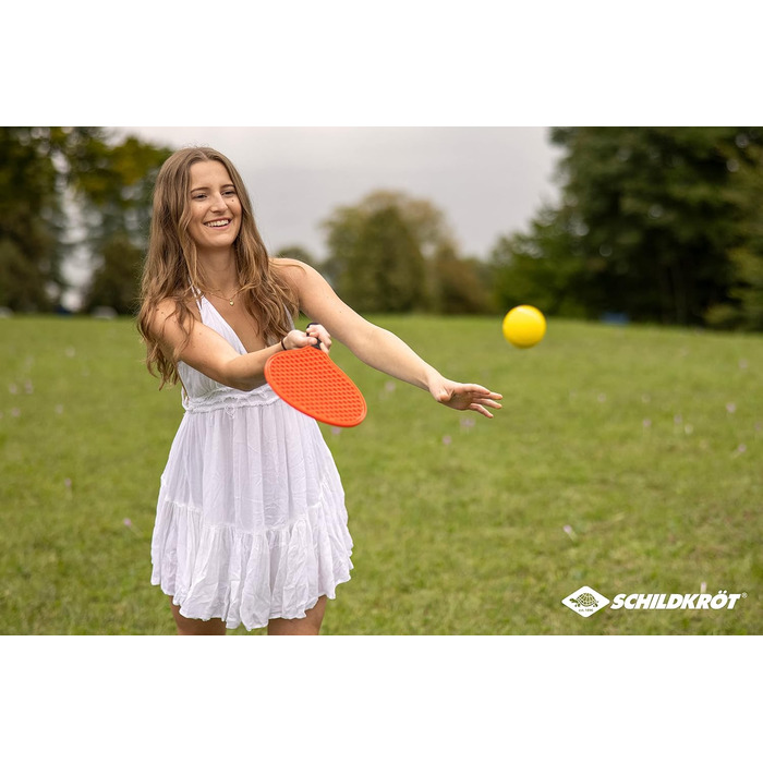 Набір для пляжного тенісу Schildkröt Soft Tennis Set – 40 см, червоний, 2 ракетки + 2 м’ячі, у сітчастій сумці