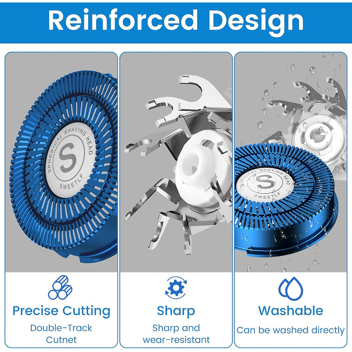 Змінне лезо бритви SweetLF з 3 частин для моделей SWS7105 і SWS7105BK