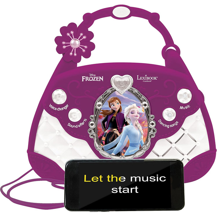 Караоке-сумка Lexibook Frozen K102FZ, мікрофон, зміна голосу