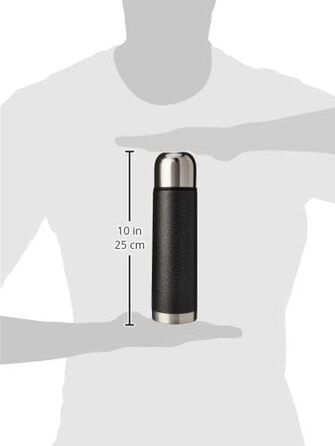 Термос Thermocafe Термос-пляшка / термос з нержавіючої сталі, 0,5 літра, молоткова конструкція