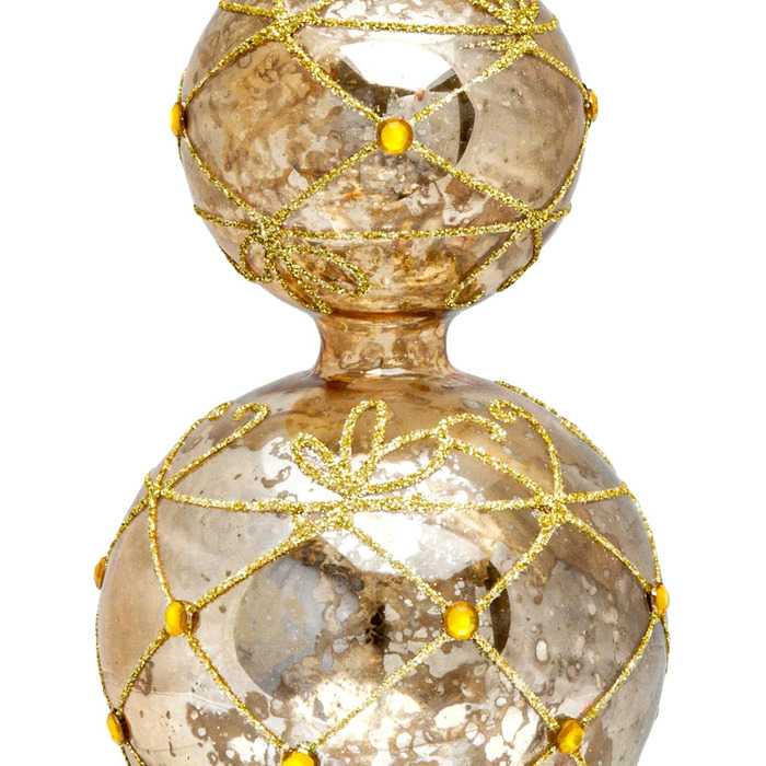 Ялинкова верхівка 30 см золота SIKORA