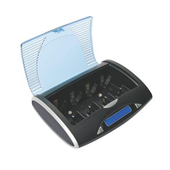 Універсальний пристрій швидкої зарядки/розрядки Velleman для NiMH акумуляторів з РК-дисплеєм та USB-виходом