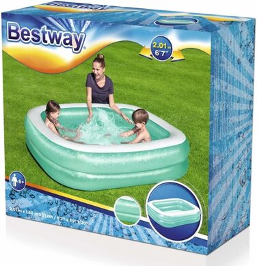 Надувний басейн Bestway, прямокутний, 201 x 150 x 51 см
