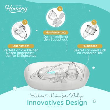 Дитячий назальний аспіратор для новонароджених і малюків багаторазовий дитячий носовий аспіратор із медичного силікону, 3 змінні н