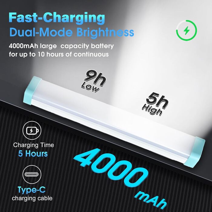 Акумуляторний кемпінговий ліхтар LETOUR, кемпінговий ліхтар з 4 режимами освітлення, світлодіодний кемпінговий ліхтар, ліхтар для намету для походів, відключення електроенергії та надзвичайних ситуацій T08