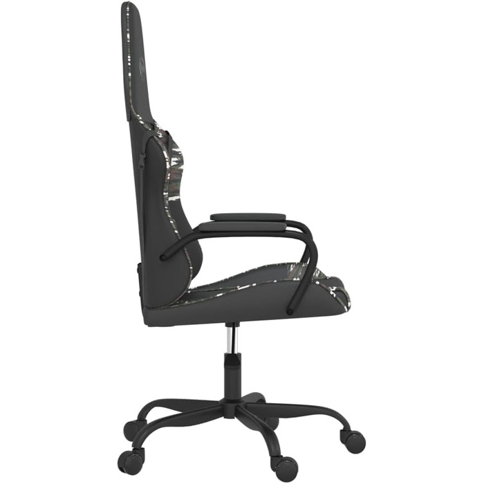 Геймерське крісло, штучна шкіра, чорне з камуфляжем, регульоване по висоті, ергономічне, для офісу та комп&39ютерних ігор, камуфляж