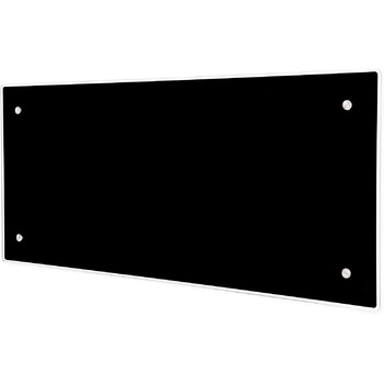 Розумний настінний конвекторний обігрівач з WiFi - 400 Вт, чорний Настінний електричний обігрівач Електричний радіатор - 340 мм Керування за допомогою смартфона РК-дисплей Електричне опалення KWT IP24C 400 Вт, чорний