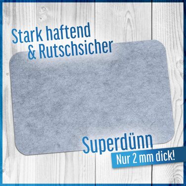 Килимок для бруду - СУПЕРТОНКИЙ 2 мм, Самоклеючий килимок для дверей, Килимок для взуття, Килимок для дверей, Килимок для очищення, Монтажний килимок, Нековзний - Миється - Сірий, Різні розміри (75 x 119 см)