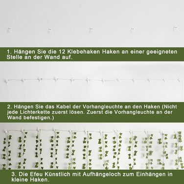 Плюща штучні казкові вогні, гірлянда плюща з 252 світлодіодами казкові вогні, завіса під керівництвом для весільного офісу садової