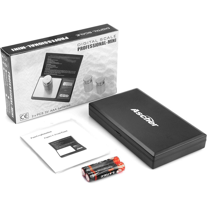 Кишенькові ваги 200г/0, 01г - цифрові кишенькові ваги Ascher, 200 х 0, 01 г, кишенькові ваги дрібної шкали цифрові ваги золота шка