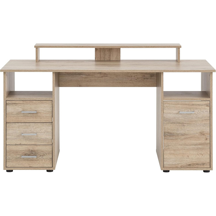 Письмовий стіл Schildmeyer Niels 701703, з полицею для 2 моніторів, декор дикого дуба