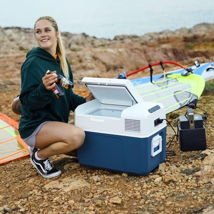 Електричний компресорний холодильник, 31 л, 12/24/230 В, міні-холодильник для автомобіля, вантажівки, човна, будинку на колесах та