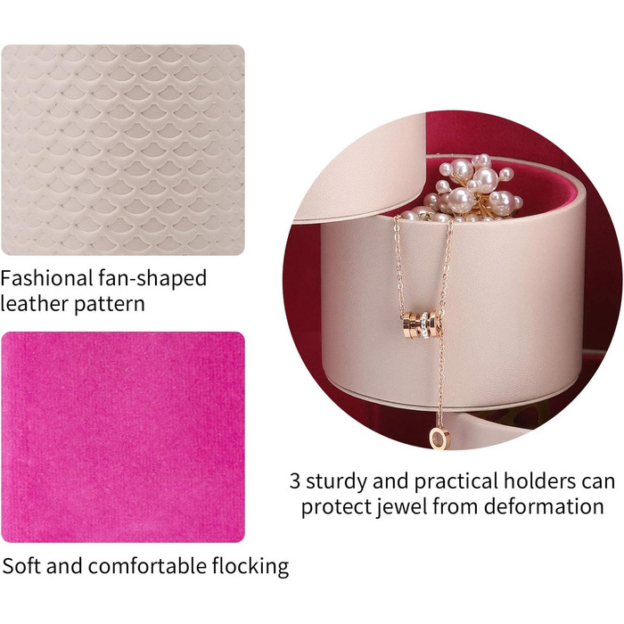 Маленька обертова шкіряна скринька для ювелірних виробів Vlando, підставка для ювелірних виробів, футляр для дорожніх ювелірних виробів, скринька для зберігання сережок, подарунки на день народження/новий рік для жінок та дівчат, сірий колір