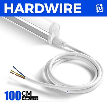 Світлодіодний світильник Barrina T5 117 см, 20 Вт, 2200 лм, 6500 К, супер яскравий білий льоховий світильник. Світлодіодний трубчастий світильник для кухні, вітальні, спальні, їдальні, балкону, коридору, гаражу, підвалу, з можливістю підключення, підключе