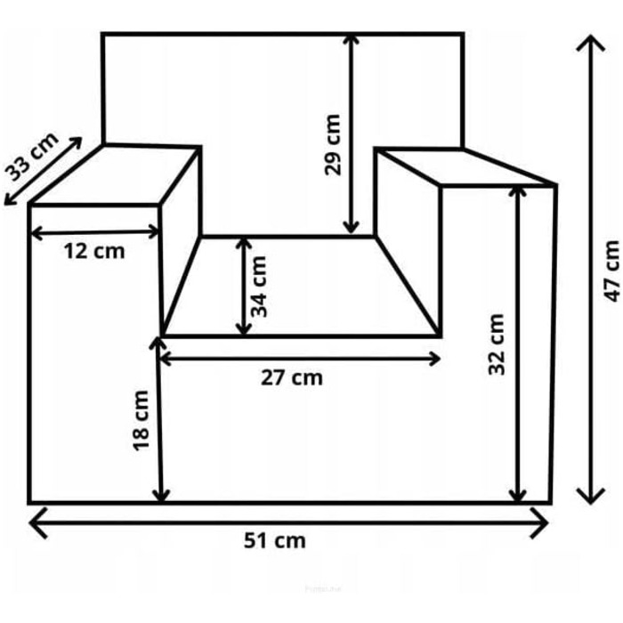 Дитяче крісло-реклайнер (квадратне) - Виготовлене з тканини Тедді - 547x34 см - З функцією сну - М&39яке та безпечне - Oeko-Tex, Синій
