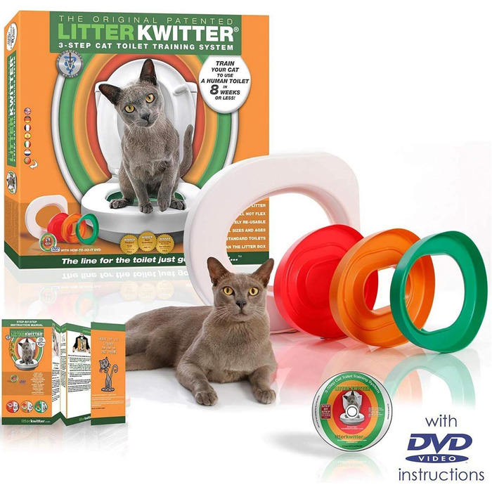 Система привчання котячого туалету LITTER KWITTER Doogie Stuff LK1, 3 кроки