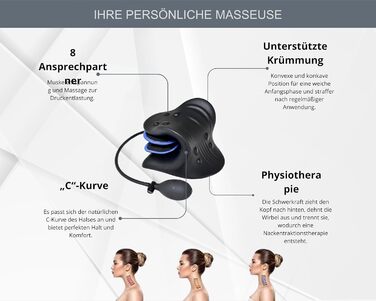 Подушка для лікування шийного відділу хребта Для полегшення болю в шиї та плечах Розслаблюючий пристрій Розтяжка для зменшення напруги Подушка з регульованою висотою Регульована висота подушки для шиї