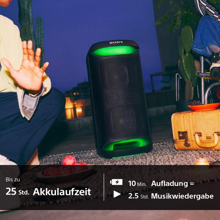 Бездротова Bluetooth колонка для вечірок з потужним звуком і MEGA BASS - 25 годин автономної роботи, портативна, світлодіодне підс