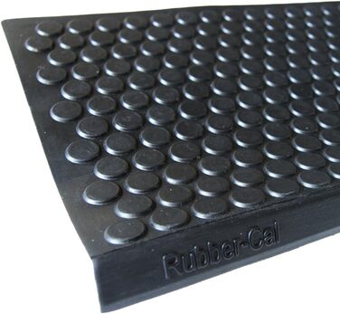 Нековзні гумові сходинки Rubber-Cal Coin-Grip (6 шт.), чорні, 24,8 x 75,6 см (10-104-009-6 шт.) з крапкою