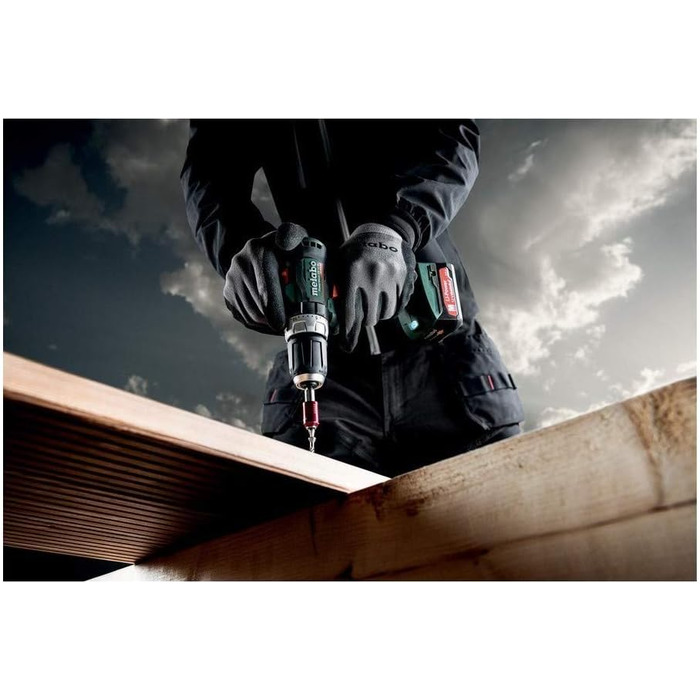 Акумуляторний ударний дриль-шуруповерт Metabo PowerMaxx SB 12 BL (601077500) пластиковий корпус 12V 2x2Ah Li-Ion SC 30, 12 В, чорн