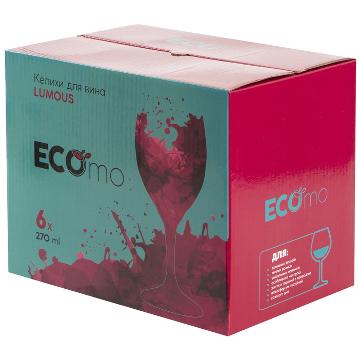 Набір келихів ECOmo Lumous, 6X270 мл (6905503)