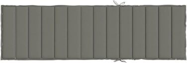 Подушка для шезлонгу CIADAZ Melange Dark Grey 200x70x4 см Тканина, Подушка для шезлонга, Подушка для шезлонга, Подушка для шезлонга, Подушка для лави, Подушка для стільця для високих стільців, Подушки для шезлонгів - 4002521