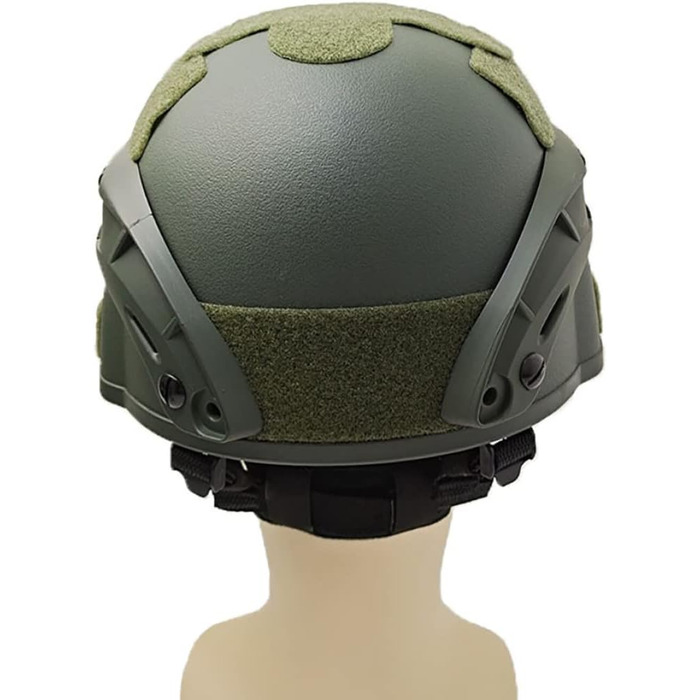 Шолом Fast Padded 22.05-23.62 дюйма одного розміру, страйкбольний шолом, універсальний пейнтбольний шолом, регульована бічна планка, кріплення для NVG, захисний шолом для полювання, зелений страйкбольний шолом, бамп-шолом для пейнтболу