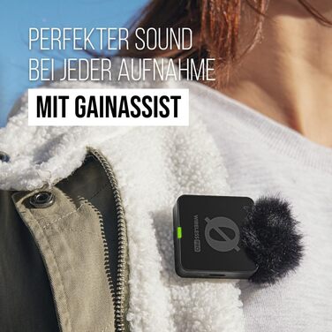 �DE Wireless PRO Компактний комплект для радіозв'язку з таймкодом, 32-бітним вбудованим записом, 2 мікрофонами Лавальє та зарядним