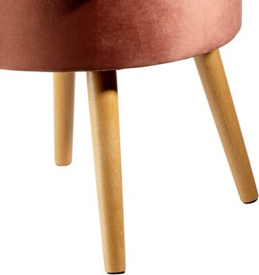 Крісло Echtwerk &39Milo&39, м&39яке крісло, скандинавське крісло, зручне крісло, висока спинка, м&39яка пінопластова підкладка, для вітальні та куточка для читання, дерев&39яні ніжки, 44 x 58 см, 4 кг, сіро-коричневий