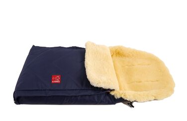 Муфта для ніг 'Dublas з натурального хутра, колір темно-синій, 6510322 -