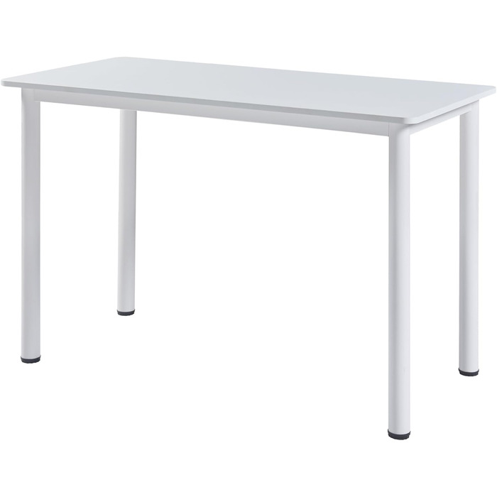 Обідній стіл Tammela, кухонний стіл на 4 особи, 120 x 60 см, прямокутна стільниця, сталеві ніжки, білий
