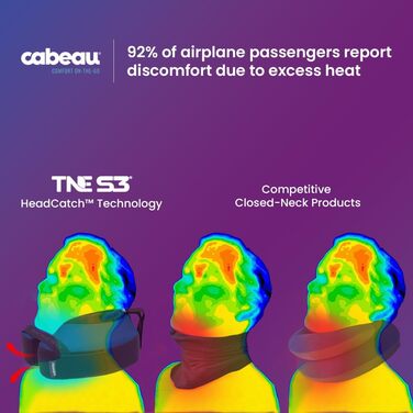 Дорожня подушка Cabeau TNE S3 Преміальна подушка для шиї з піни з ефектом пам&39яті. Зручна підтримка на 360, кріпиться до сидінь літака, має зручний ремінець для підборіддя, ідеально підходить для далеких перельотів (колір London Red)