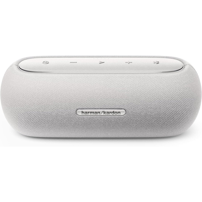 Колонка Harman Kardon Luna сірого кольору - Портативна, водонепроникна Bluetooth-колонка - До 12 годин роботи від акумулятора сіро