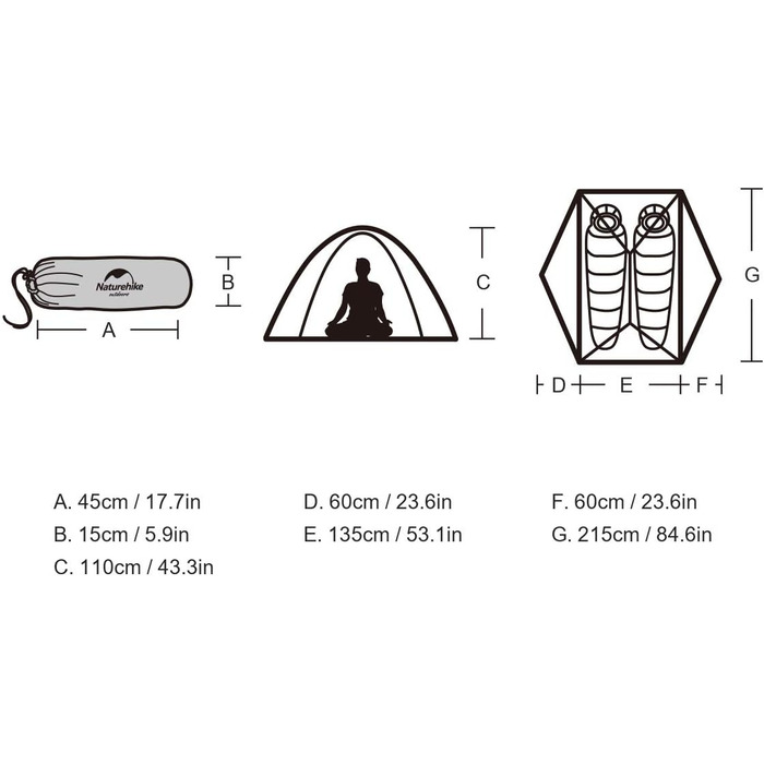 Намет Naturehike Star-River, двомісний намет на 2 особи, надлегкий намет, для походів, водонепроникний, для пішого туризму, кемпінговий намет, 20D, зелений