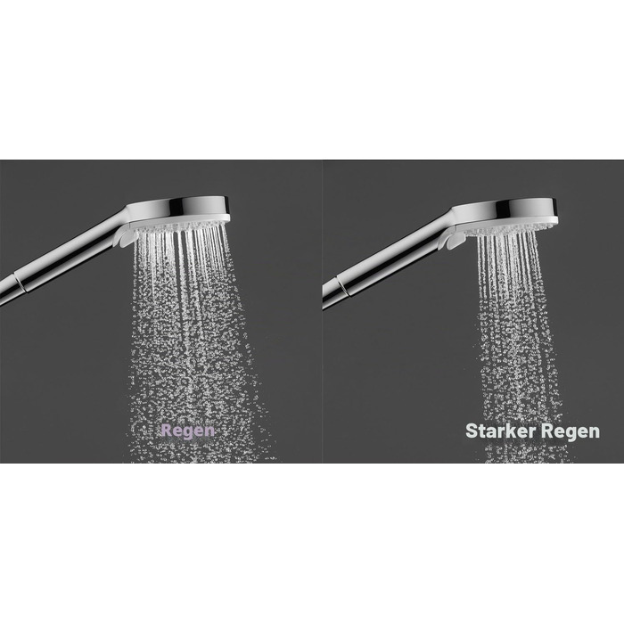 Душовий набір hansgrohe Crometta, 0,65 м, з мильницею, 2 типи струменів, білий/хром (економний режим 6 л/хв)