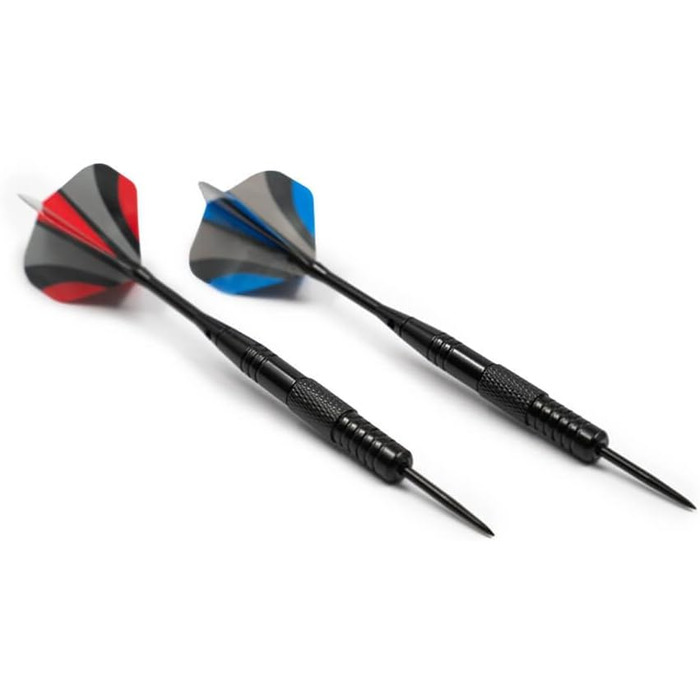 Покриття для мішні для дартсу - Розміри 45 x 45 x 4 см, включаючи 6 дротиків та підвісне обладнання Мішень для метання дротиків Чорний Сірий Синій