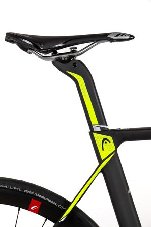 Велосипед Head Unisex I-Speed Team для дорослих, матовий чорний/жовтий, 54