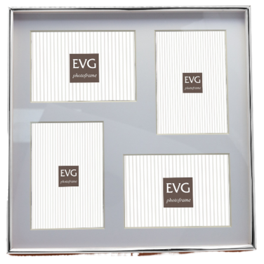 Фоторамка EVG ONIX 10х15 A02 COLLAGE 4 Silver  (7119202)