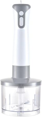 Ручний блендер, знімна сталева основа, блендер з 2 швидкостями, сталеві леза, подрібнювач 500 мл, віночок, мірний стакан, 400 Вт