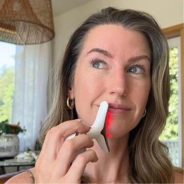 Масажер для обличчя проти зморшок, пристрій для краси обличчя з 7 режимами, пристрій для обличчя для підтяжки шкіри та ліфтингу Ems масаж обличчя (чорний), 7-in-1 Led Facialsculptor Original