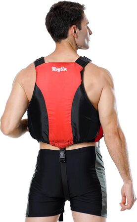 Рятувальний жилет Zeraty для дорослих, плавальний жилет, плавальна куртка для риболовлі, вітрильного спорту, серфінгу, катання на човні, каякінгу для водних видів спорту, XL/XXL, червоний