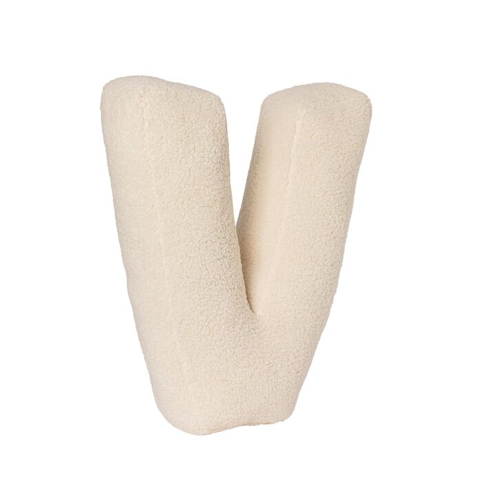 Подушка з літерами, подушка з англійським алфавітом, подушка з ініціалами, подушка з літерами англійського алфавіту від А до Я, для дивана, спальні, декору вітальні (V, 40 * 35 * 10 см) V 40*35*10 см